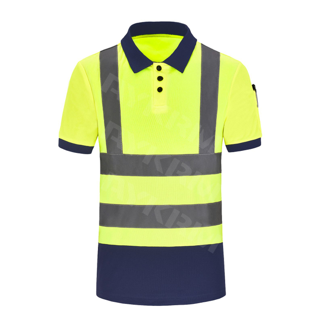  AYKRM Hi-Vis Viz Sikt Sikkerhetsarbeid Poloskjorte Hi Vis Poloskjorte (APT8-001)